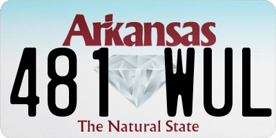 AR license plate 481WUL