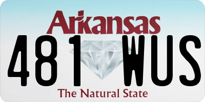 AR license plate 481WUS