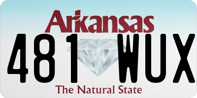 AR license plate 481WUX