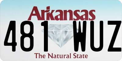 AR license plate 481WUZ