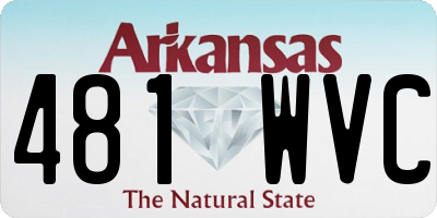 AR license plate 481WVC