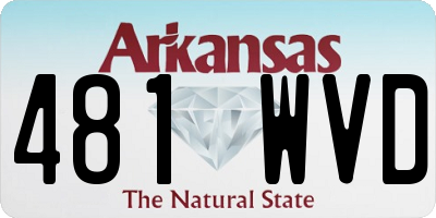 AR license plate 481WVD