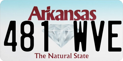 AR license plate 481WVE