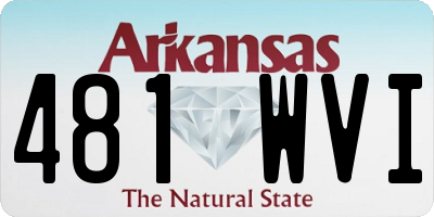 AR license plate 481WVI