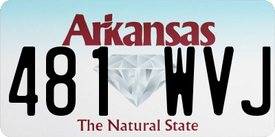 AR license plate 481WVJ