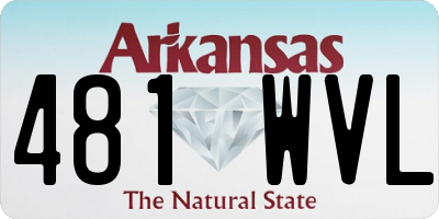 AR license plate 481WVL