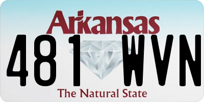 AR license plate 481WVN