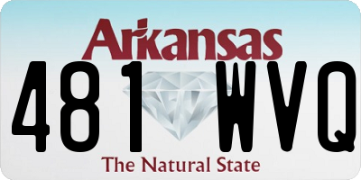 AR license plate 481WVQ