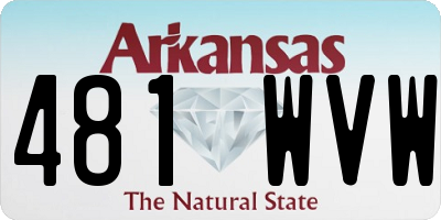 AR license plate 481WVW