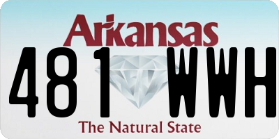 AR license plate 481WWH