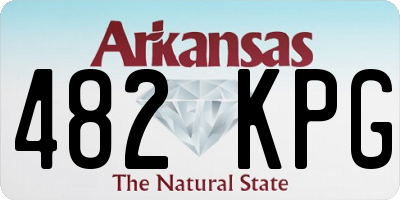 AR license plate 482KPG