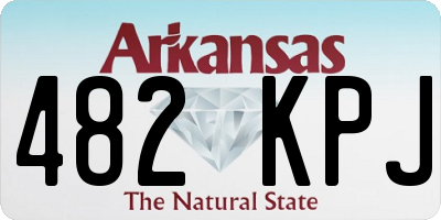 AR license plate 482KPJ