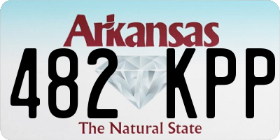 AR license plate 482KPP