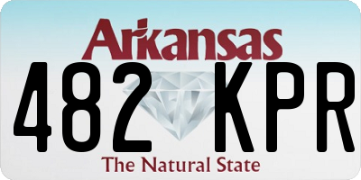 AR license plate 482KPR