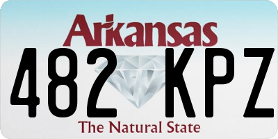 AR license plate 482KPZ
