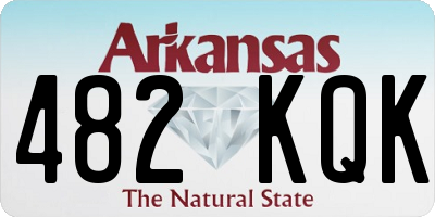 AR license plate 482KQK