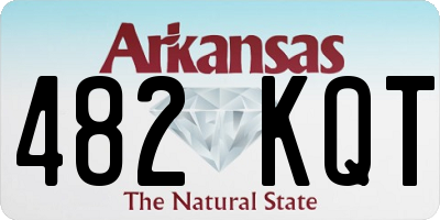AR license plate 482KQT