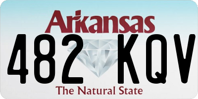 AR license plate 482KQV