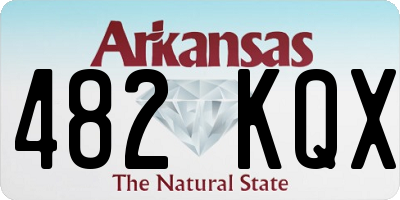 AR license plate 482KQX