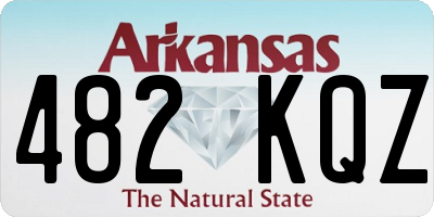 AR license plate 482KQZ