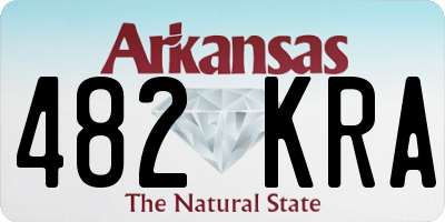 AR license plate 482KRA