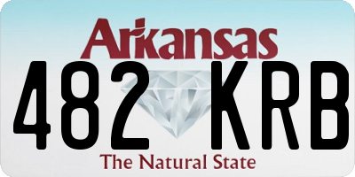 AR license plate 482KRB