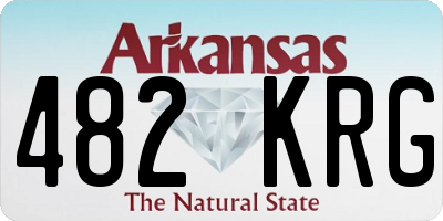 AR license plate 482KRG