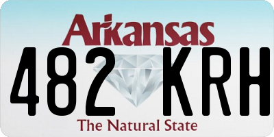 AR license plate 482KRH