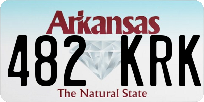 AR license plate 482KRK