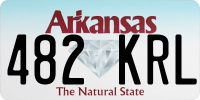 AR license plate 482KRL