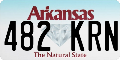 AR license plate 482KRN