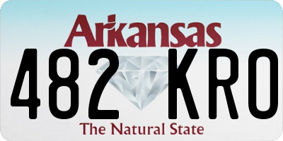 AR license plate 482KRO