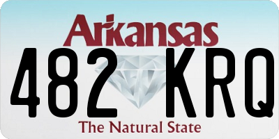 AR license plate 482KRQ