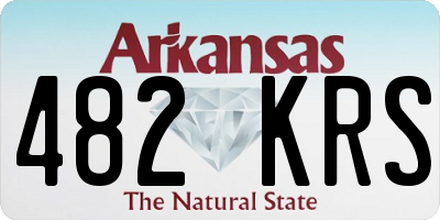 AR license plate 482KRS