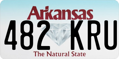 AR license plate 482KRU