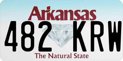 AR license plate 482KRW