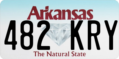 AR license plate 482KRY