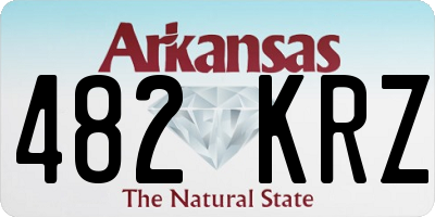 AR license plate 482KRZ