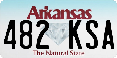 AR license plate 482KSA