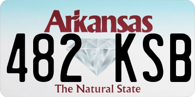 AR license plate 482KSB