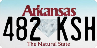 AR license plate 482KSH