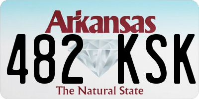 AR license plate 482KSK