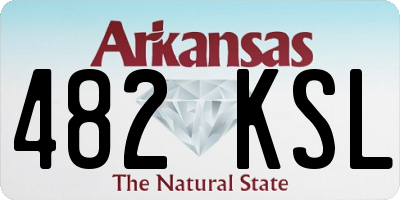 AR license plate 482KSL