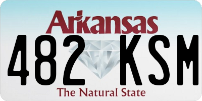 AR license plate 482KSM