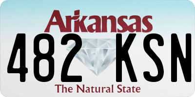 AR license plate 482KSN
