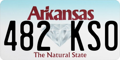 AR license plate 482KSO