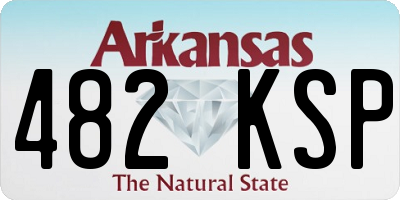 AR license plate 482KSP