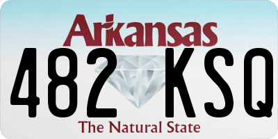 AR license plate 482KSQ