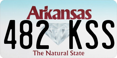 AR license plate 482KSS