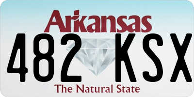 AR license plate 482KSX